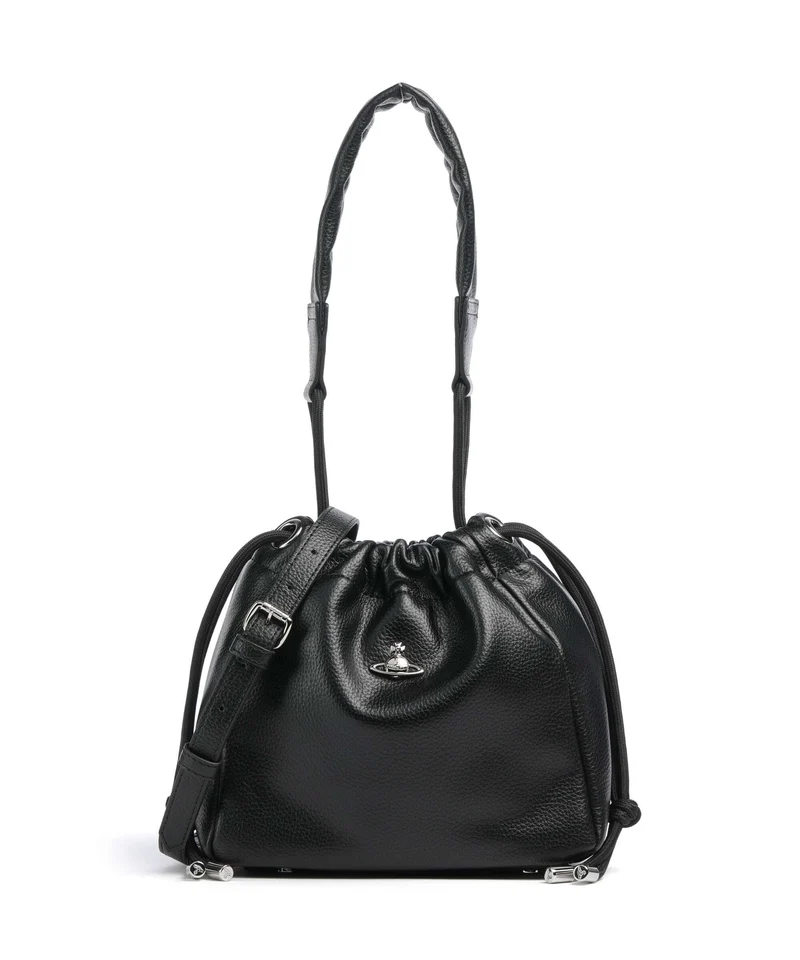 Vivienne Westwood Hilary Grain Small Sac seau black