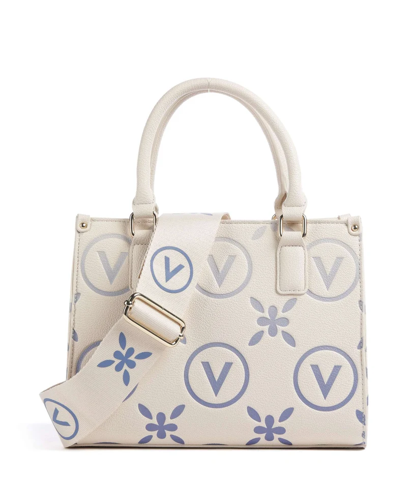 Valentino Bags Samba Re Print Sac à main ecru/bluette