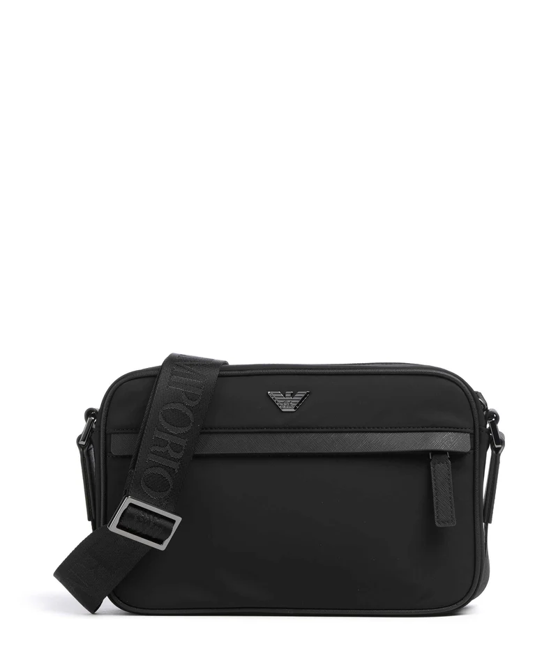 Emporio Armani Nylon Recycled Sac bandoulière black beauty
