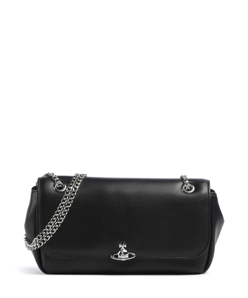 Vivienne Westwood Chain Smooth Sac porté épaule black