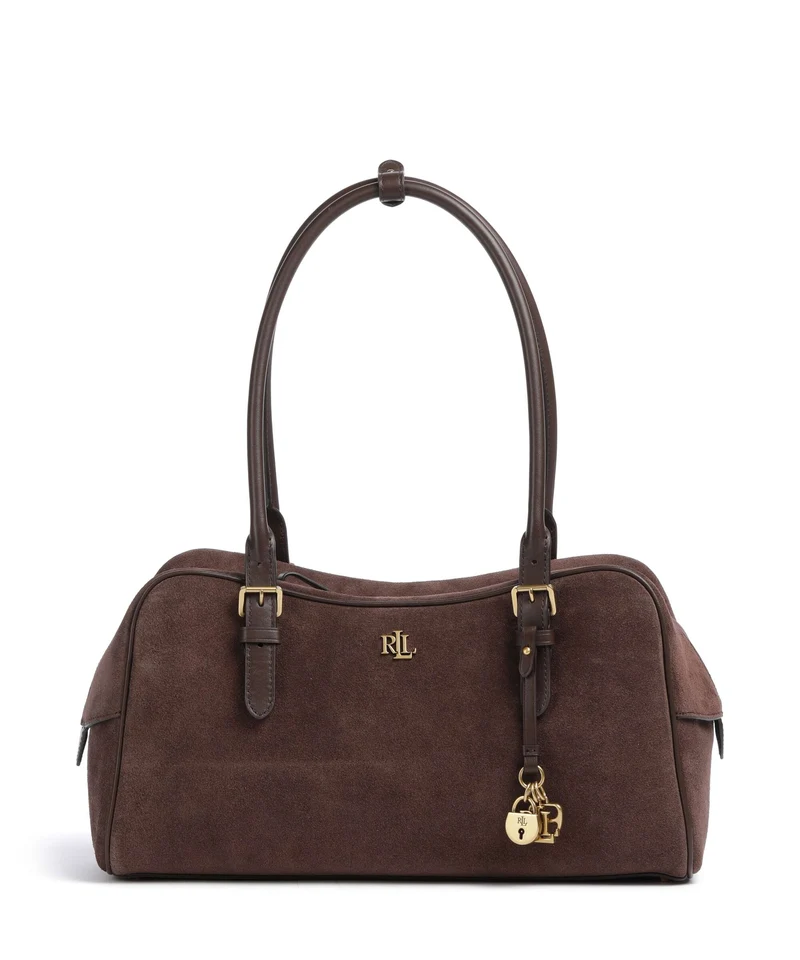 Lauren Ralph Lauren Marcy Large Sac porté épaule chestnut brown