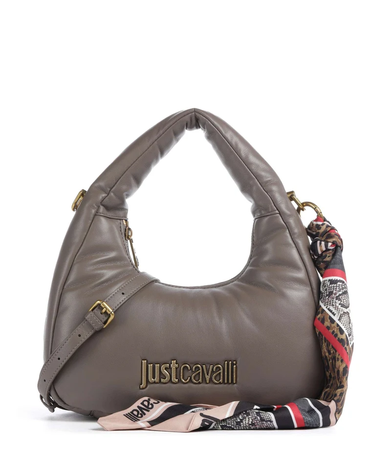 Just Cavalli Puffy Foulard Sac à main taupe