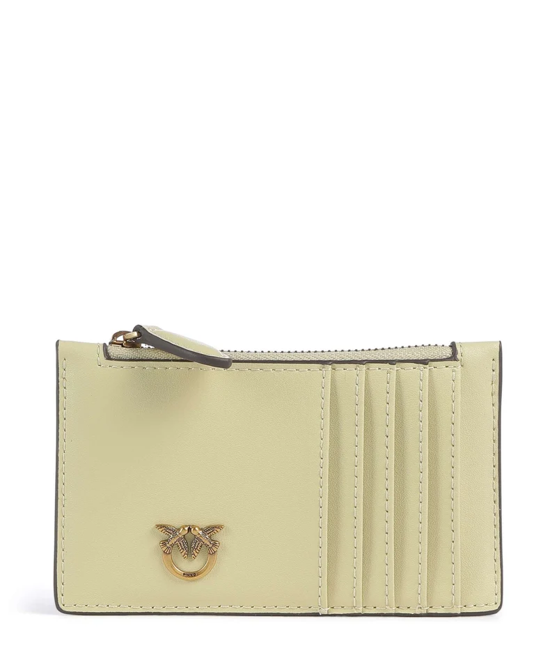 Pinko Airone Étui à cartes crédit giallo vaniglia/antique gold