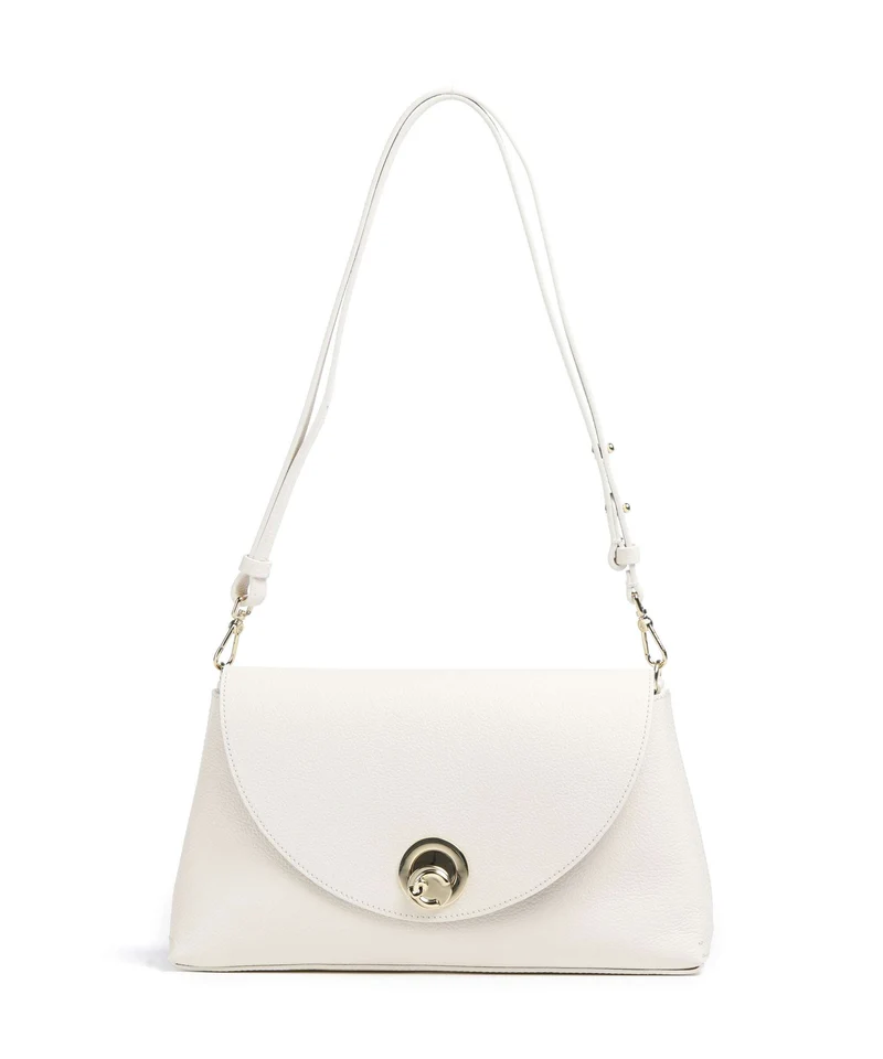 Coccinelle Nikla Sac porté épaule pearl/cognac