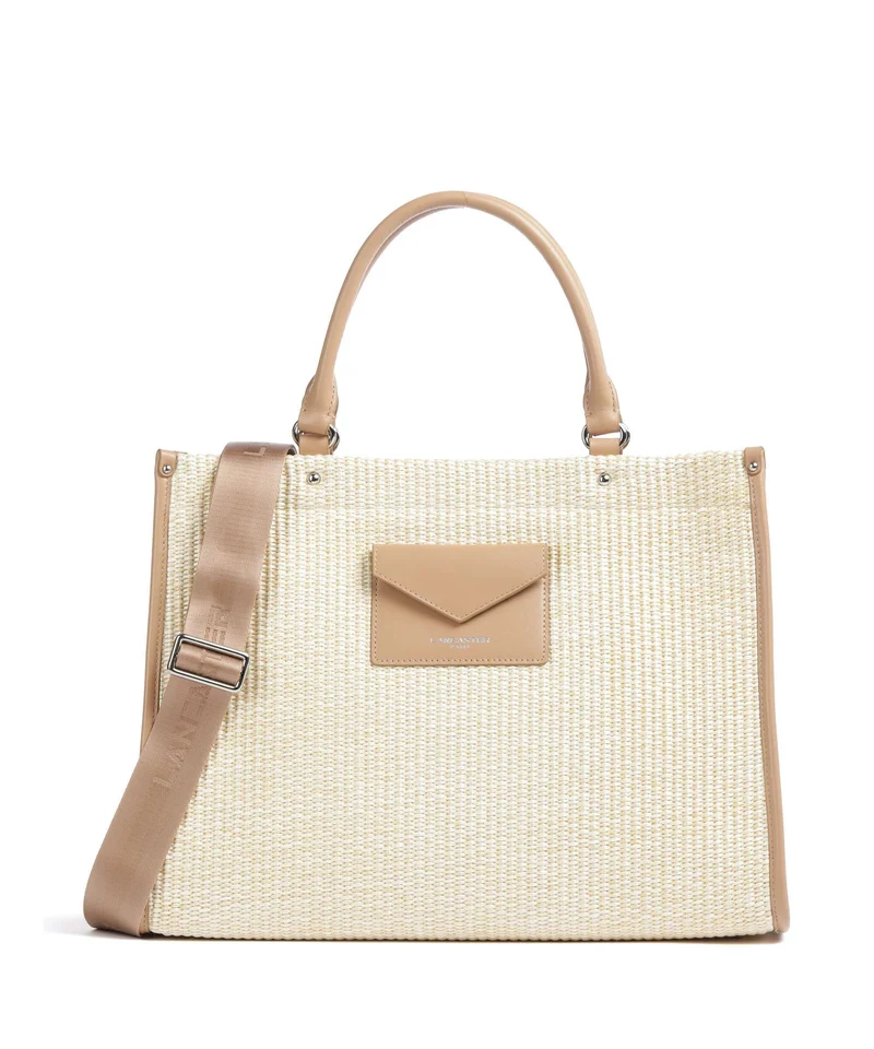 Lancaster Actual Osier Mini Sac à main beige