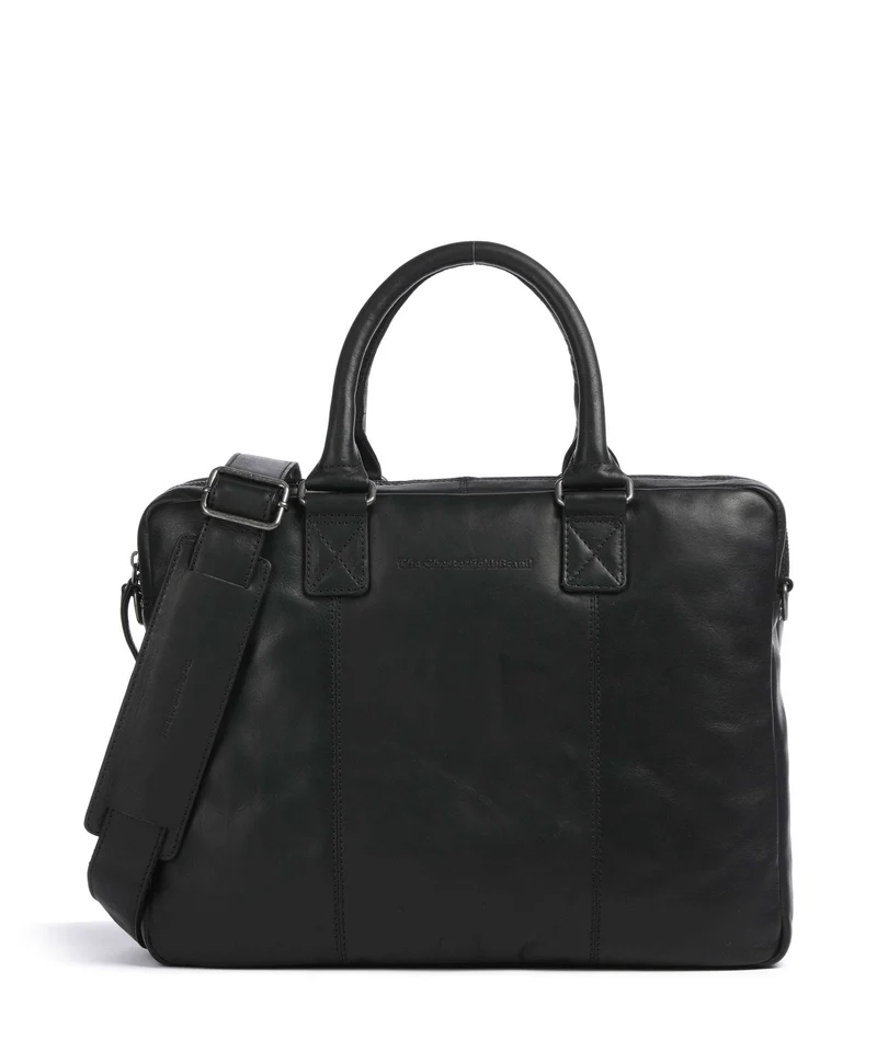 The Chesterfield Brand Wax Pull Up Cow Fabian Porte-document black