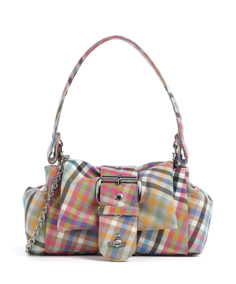Vivienne Westwood Hazel Heather Check Treasure Sac porté épaule multicolour
