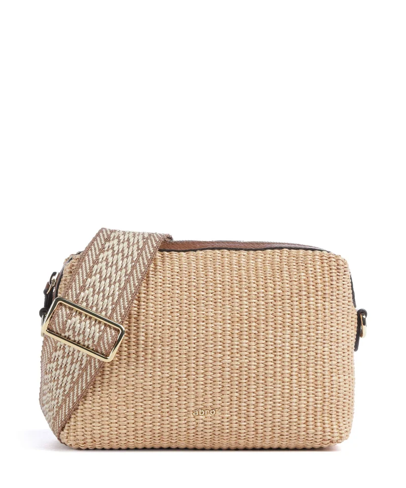 Abro Raffia Kaia Sac bandoulière natural