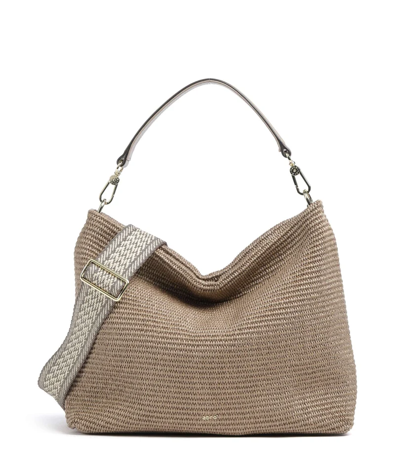 Abro Raffia Kaia Sac fourre-tout siena