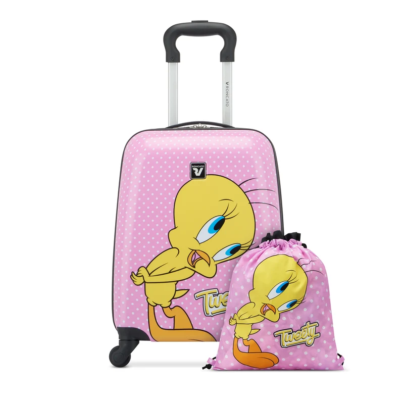 RONCATO TROLLEY BABY + FUNDA PORTA ZAPATOS LOONEY TUNES DLX TITTI