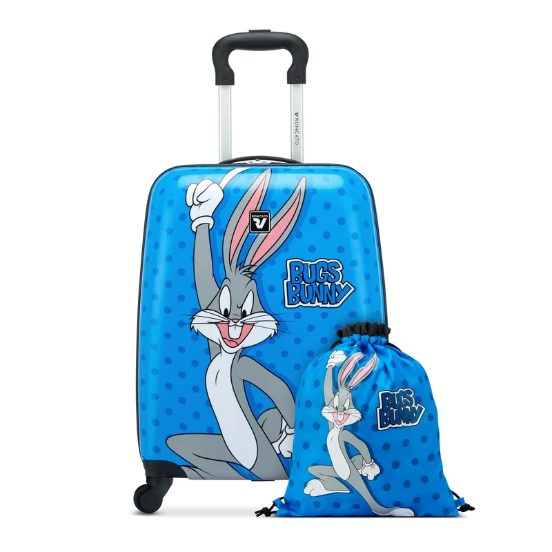 RONCATO TROLLEY JUNIOR + FUNDA PORTA ZAPATOS LOONEY TUNES KIDS DLX BUGS BUNNY