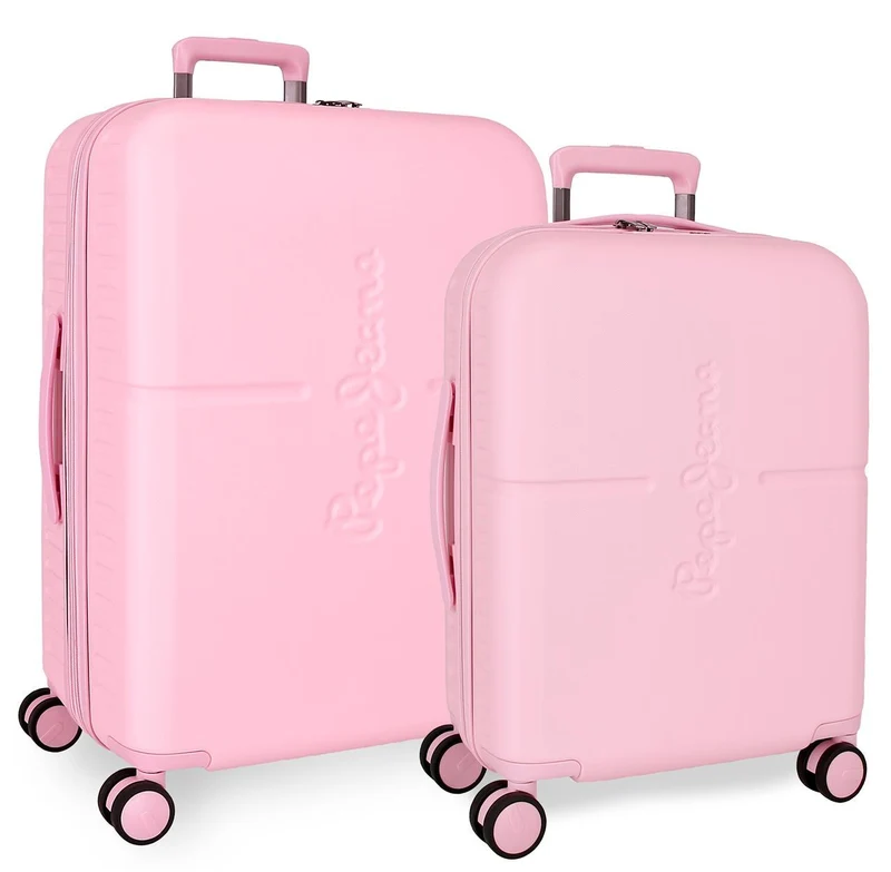 768952C SET/2 TROLLEY ABS 55-70CM. 4R. PJL HIGHLIGHT ROSA CL