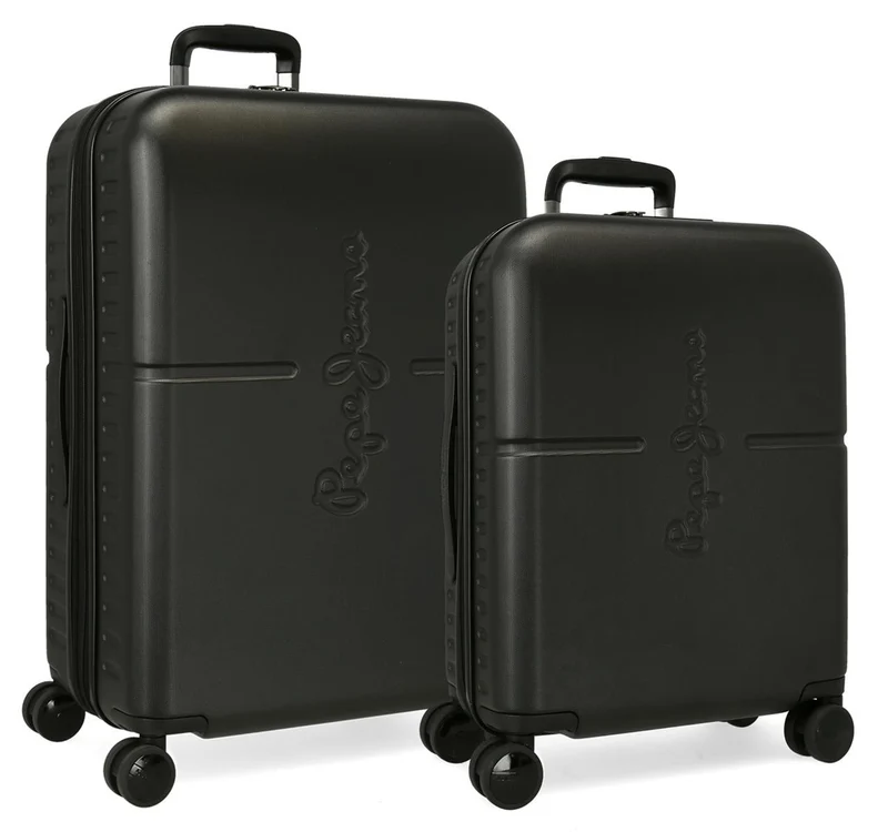 7689521 SET/2 TROLLEY ABS 55-70CM. 4R. PJL HIGHLIGHT NEGRO
