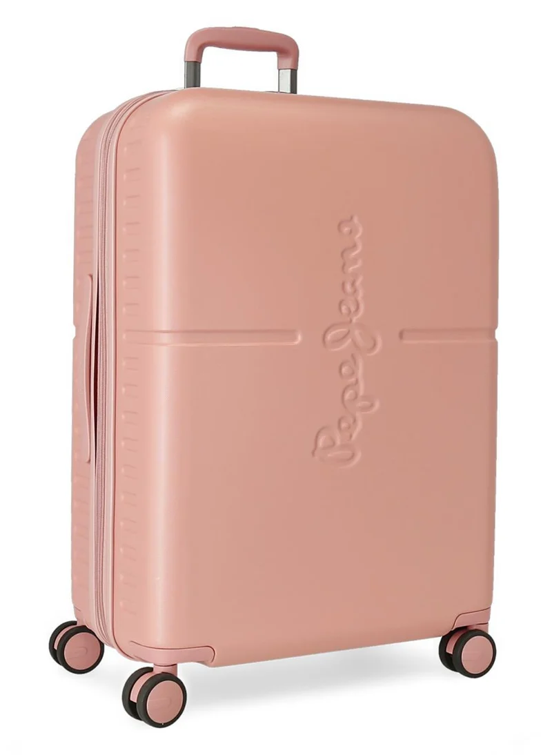 7689224 TROLLEY ABS 70CM. C/EXP. 4R. PJL HIGHLIGHT ROSA CLAR