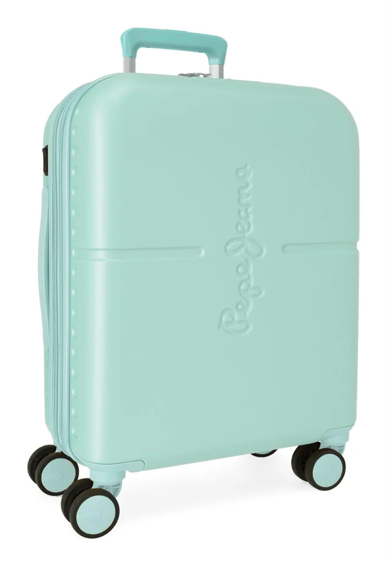 7688625 TROLLEY ABS 55CM. C/EXP. 4R. PJL HIGHLIGHT TURQUESA