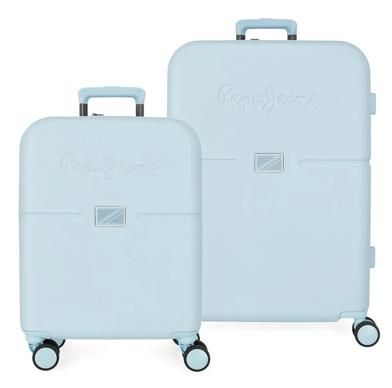 7699534 SET/2 TROLLEY ABS 55-70CM. 4R. PJL ACCENT AZUL CLARO