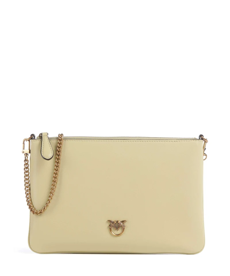 Pinko Flat Classic Sac bandoulière giallo vaniglia/antique gold