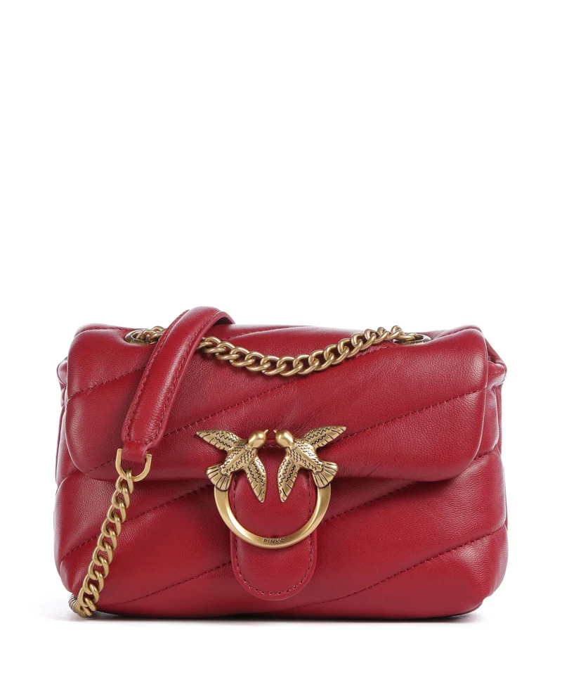 Pinko Love Puff Baby Sac porté épaule rosso scuro/antique gold