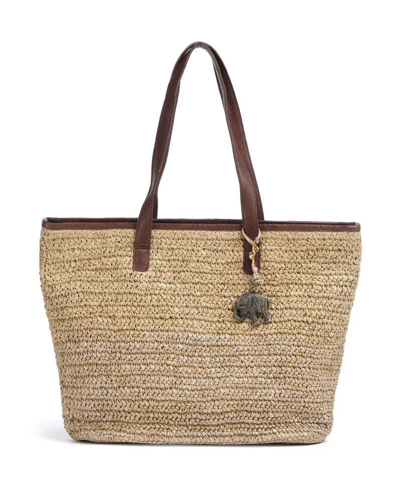 Anokhi Cabas natural metallic