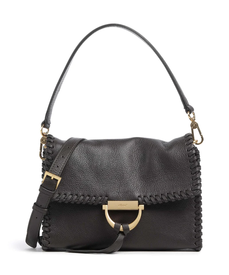 Abro Dalia Temi Stitch Sac porté épaule dark brown