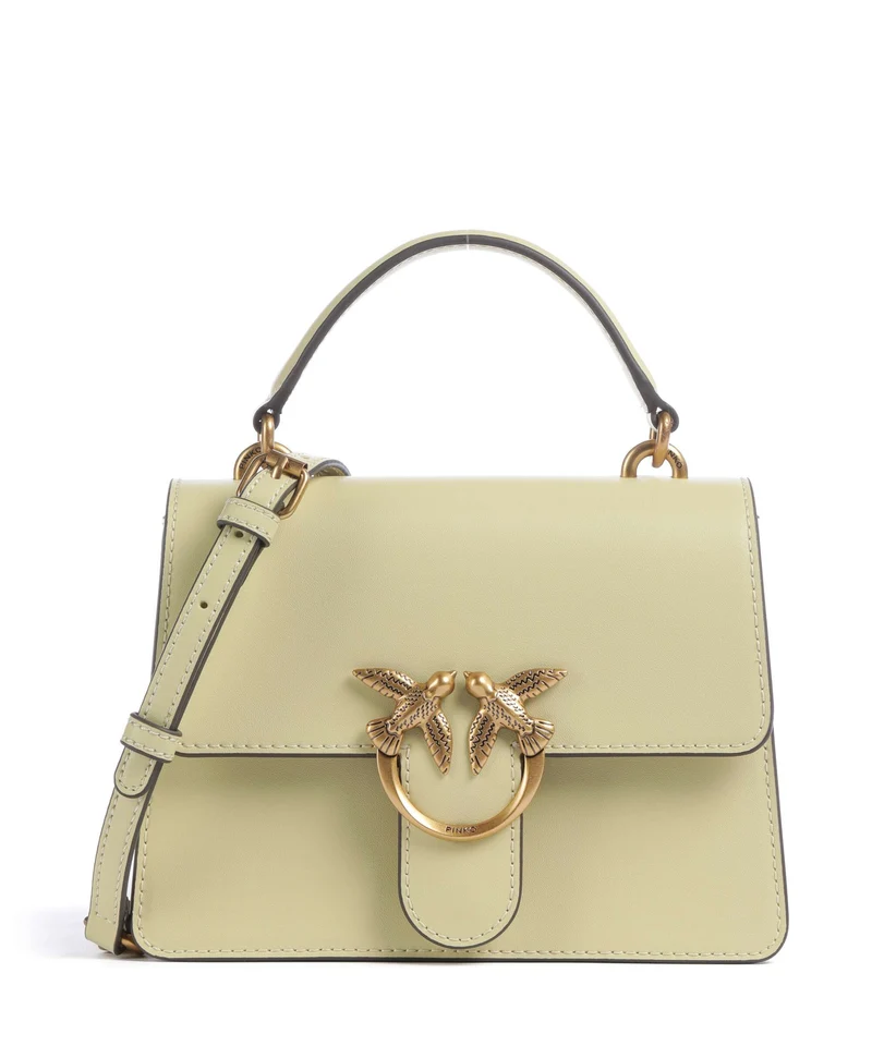 Pinko Love One Mini Sac à main giallo vaniglia/antique gold
