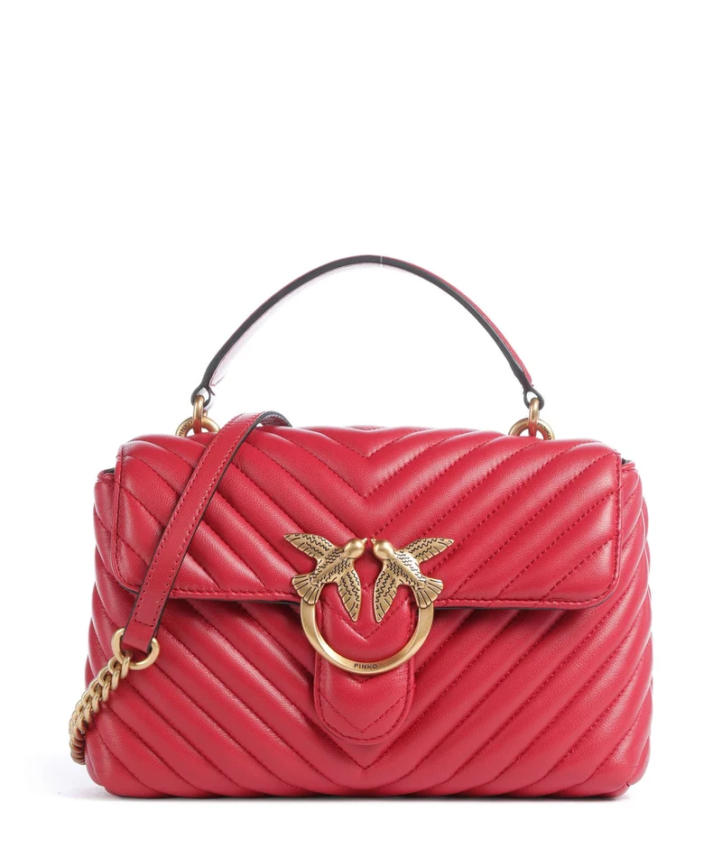 Pinko Love Lady Puff Mini Sac à main rosso rio/antique gold