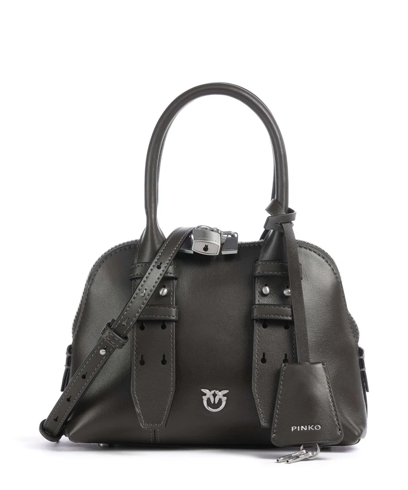 Pinko Bowling Mini Sac à main verde fango/matt silver