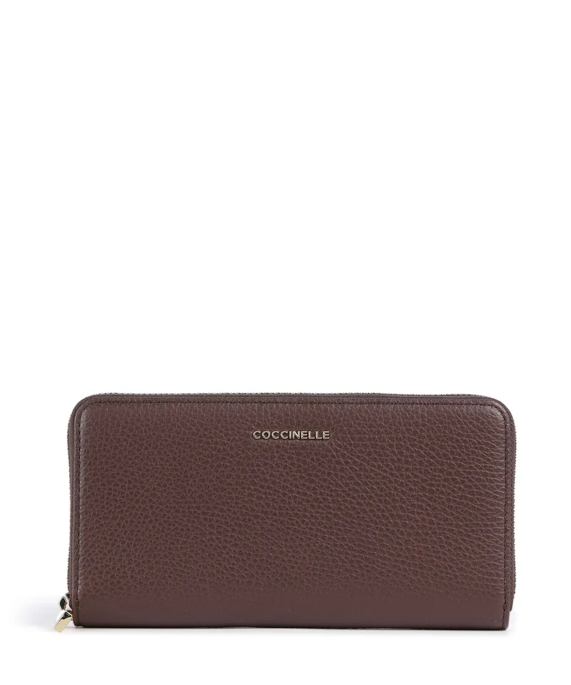 Coccinelle Metallic Soft Portefeuille berry