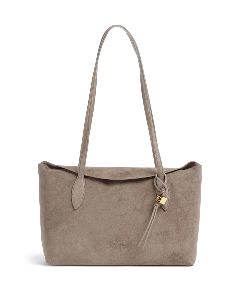 Coccinelle Thess Suede Cabas warm taupe