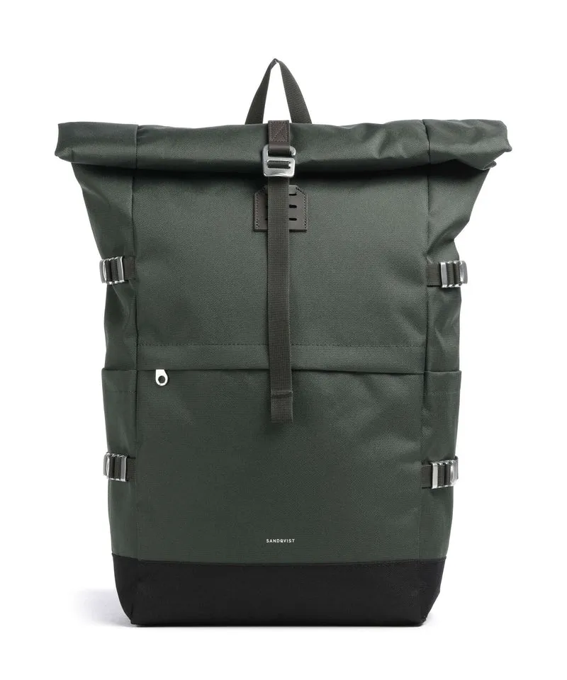 Sandqvist Icon L Sac à dos roll-top dawn green