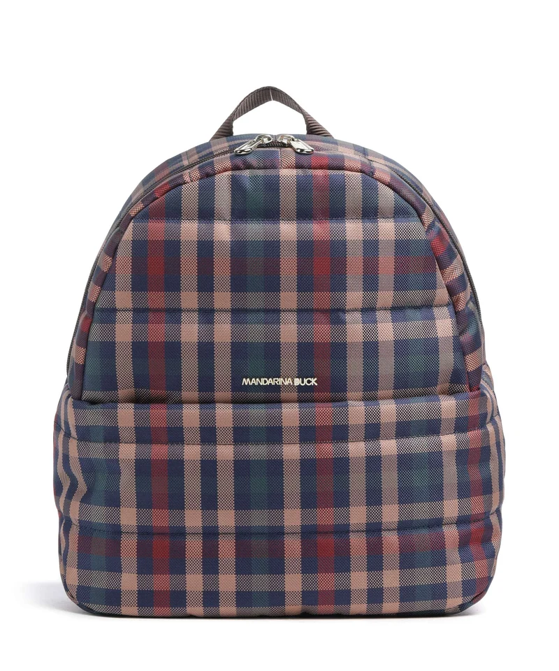 Mandarina Duck Tartan Sac à dos tartan brown
