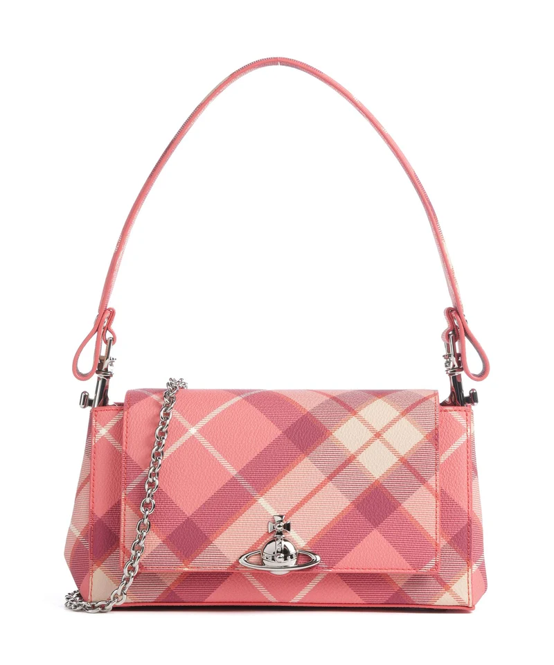 Vivienne Westwood Hazel Buccia D'Arancia Medium Sac porté épaule fraser pink