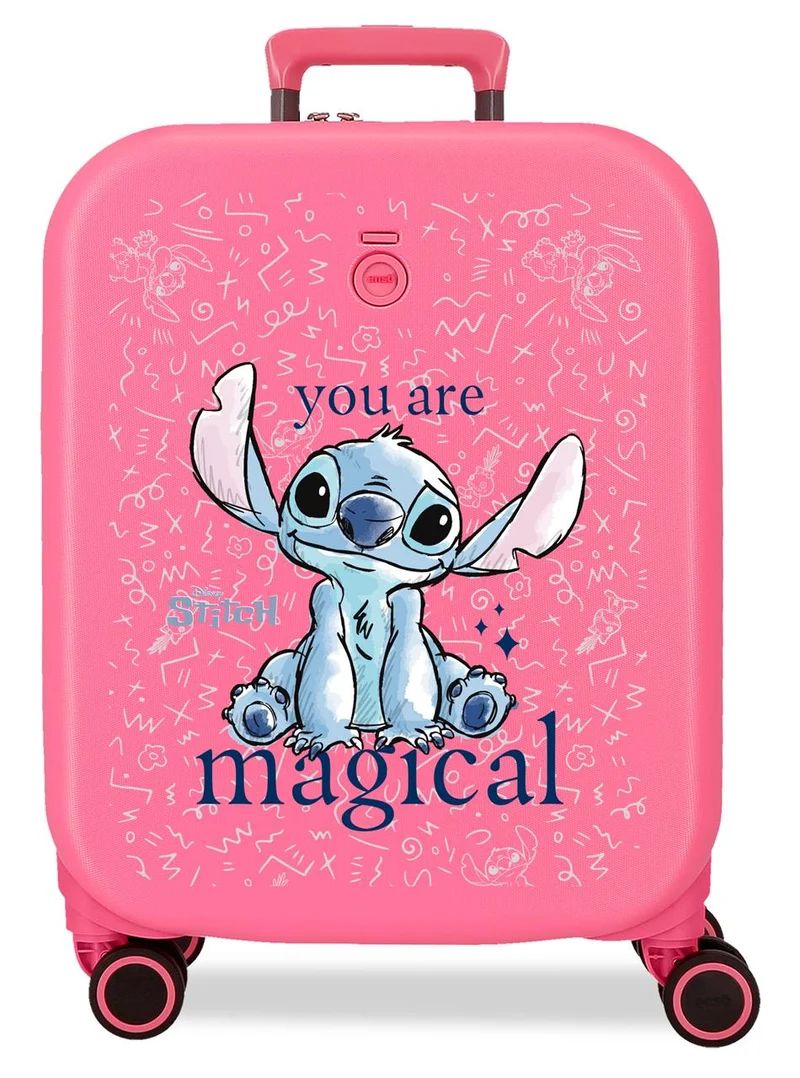 3858625 TROLLEY ABS 55CM.C/EXP. 4R STITCH YOU ARE MAGICAL FU