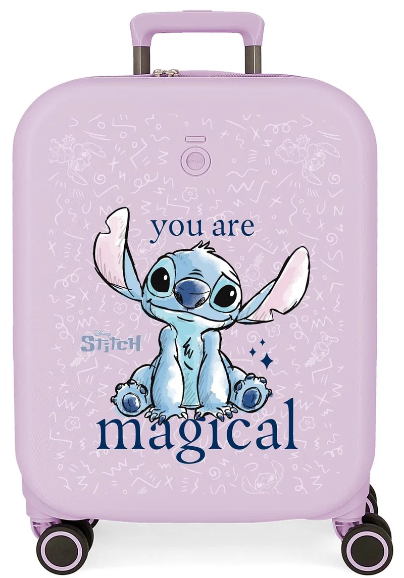 3858623 TROLLEY ABS 55CM.C/EXP. 4R. STITCH YOU ARE MAGICAL L
