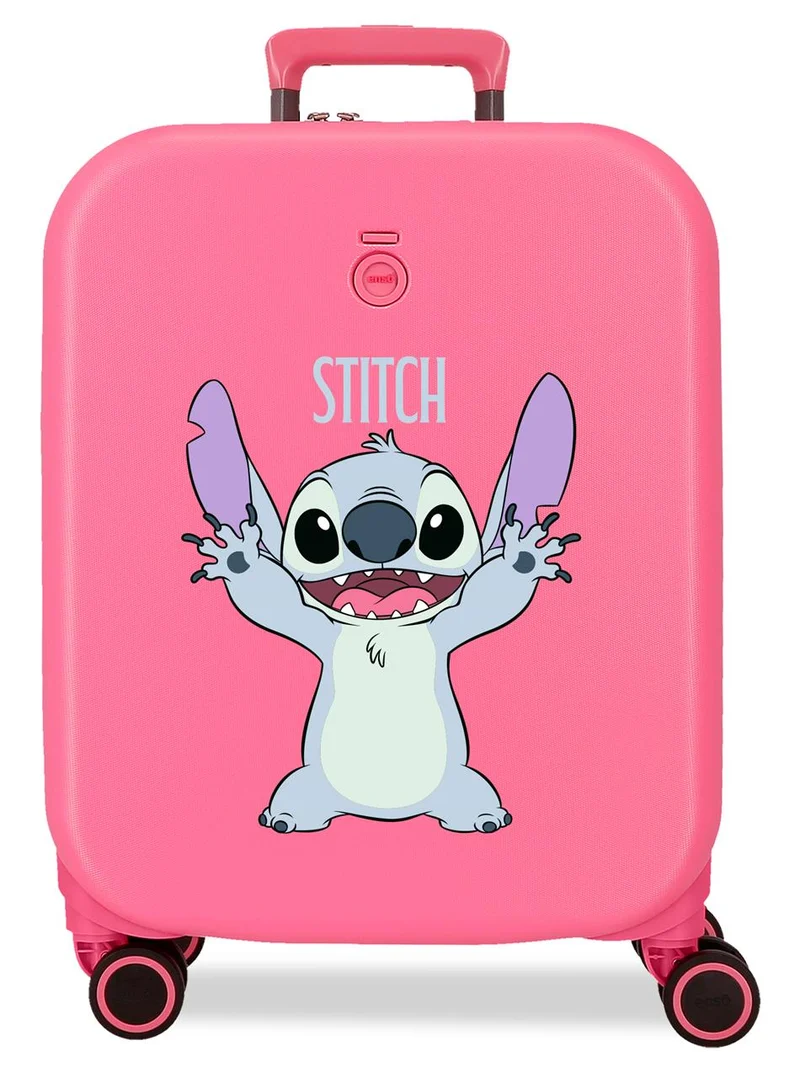 3198645 TROLLEY ABS 55CM.C/EXP. 4R. ENSO STITCH PLAYFUL FUCS