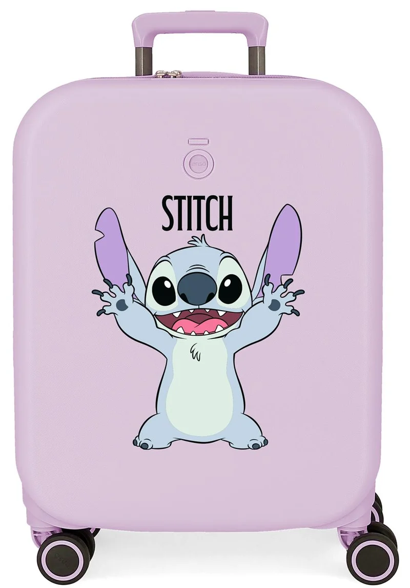 3198644 TROLLEY ABS 55CM.C/EXP. 4R. ENSO STITCH PLAYFUL LILA