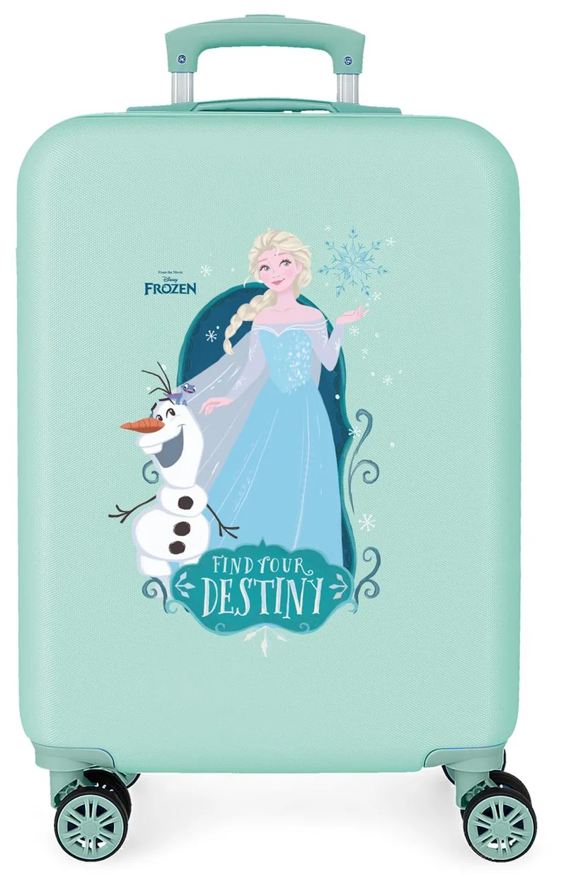 4011125 TROLLEY ABS 55CM. 4R. FROZEN FIND YOUR DESTINY TURQU