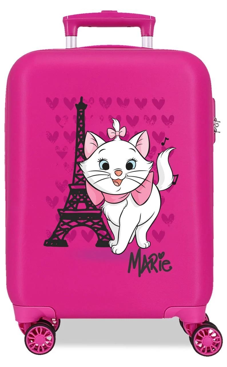 4461327 TROLLEY ABS 50CM. 4R. MARIE PARIS FUCSIA