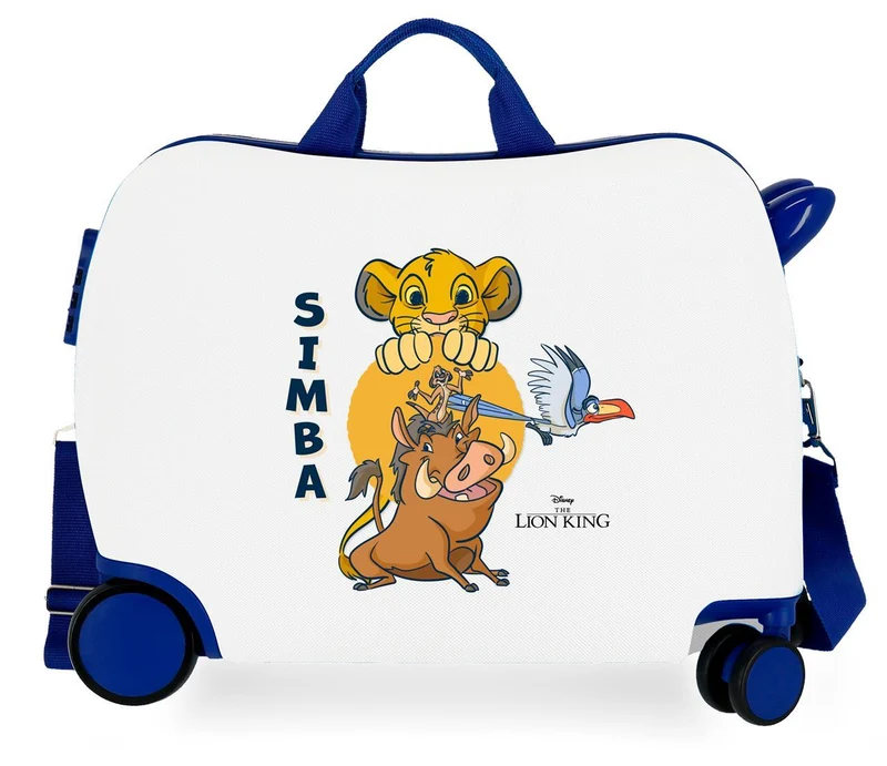 2449863 MALETA INF.ABS 4R.(2 MULTI.). SIMBA´S FRIENDS BLANCO
