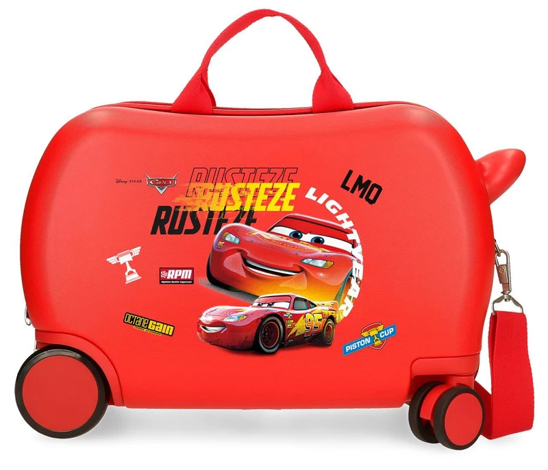 2391021 MALETA INF.ABS 4R.(2 MULTI.) 45CM. CARS RUSTEZE LIGH