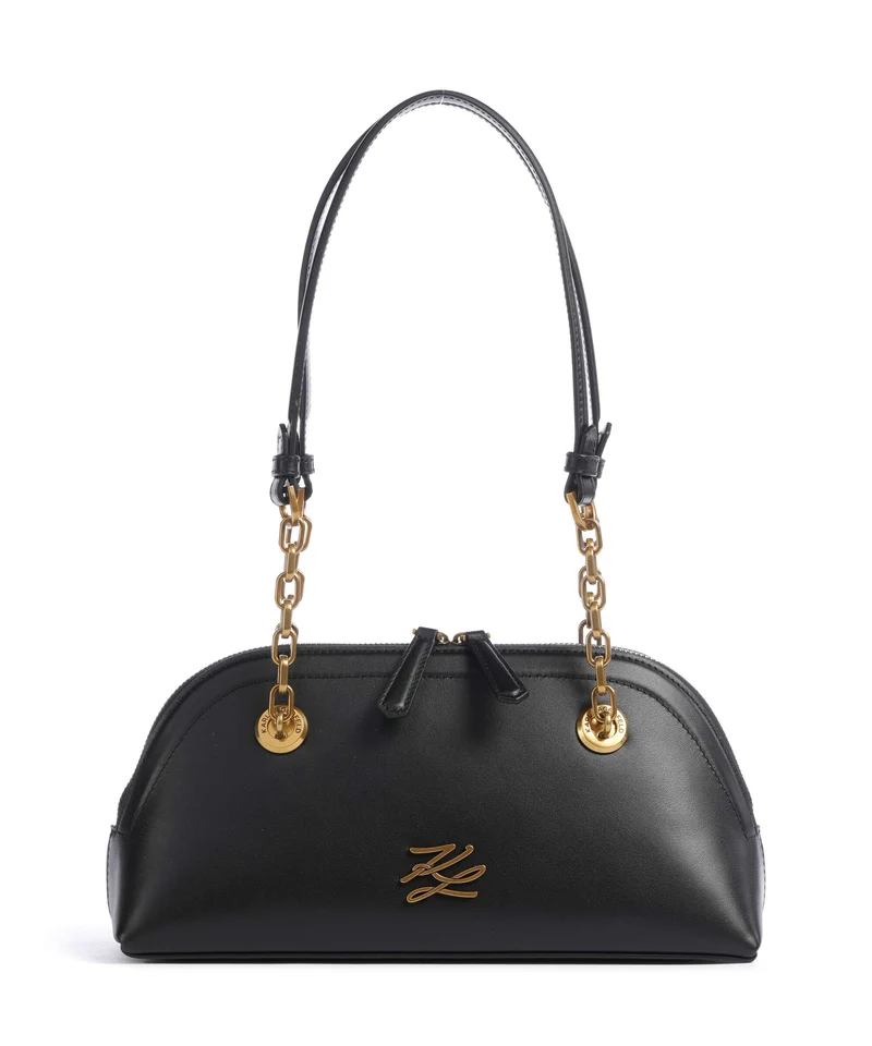 Karl Lagerfeld K/Autograph Bowling Small Sac porté épaule black/gold