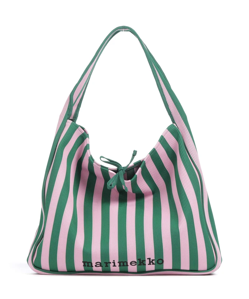 Marimekko Knitted Merirosvo Sac fourre-tout pink/dark green