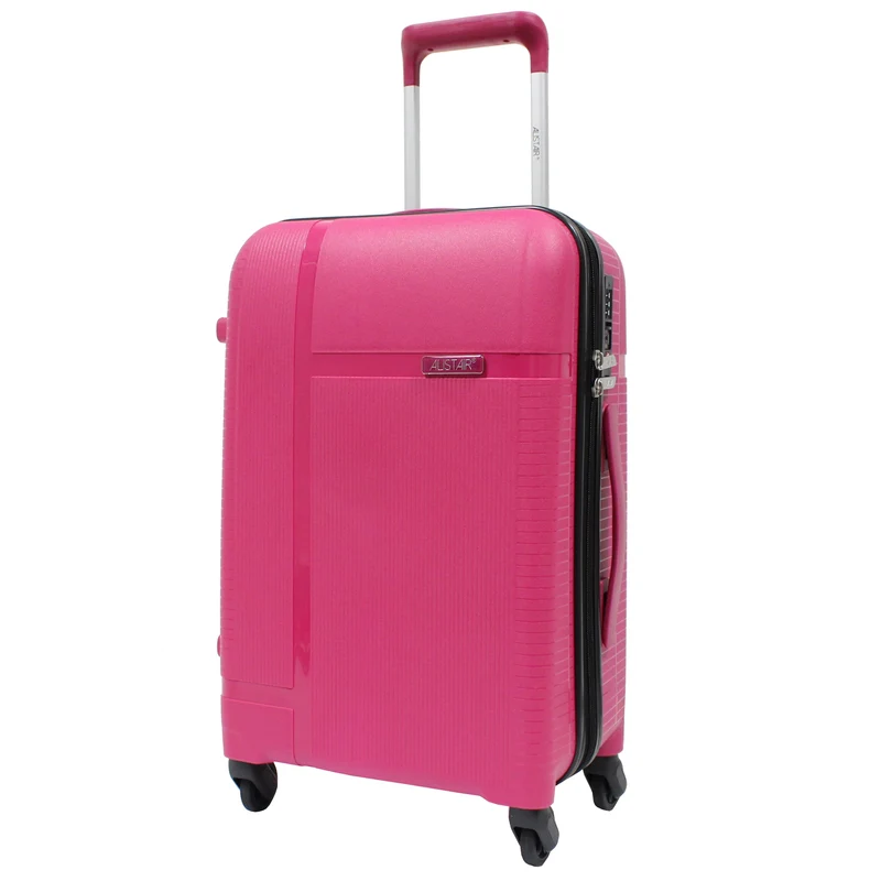 Valise cabine Alistair - Collection X-Smart - 4 roues - Polypropylène - Rose