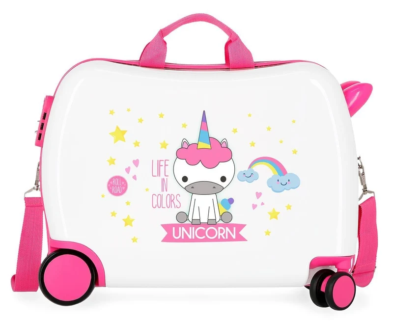 4749864 MALETA INF.ABS 4R.(2 MULTI) LITTLE ME UNICORN