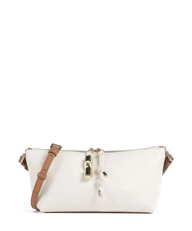 Furla Debby Mini Sac porté épaule panna/brandy