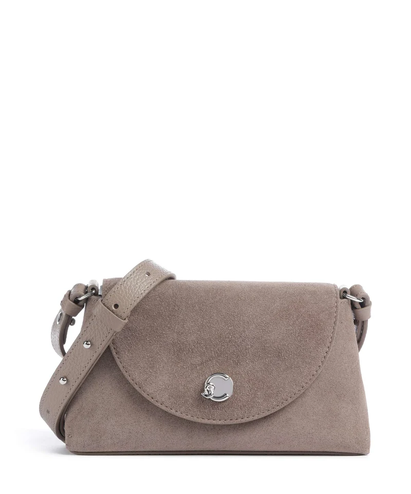 Coccinelle Nikla Suede Sac bandoulière warm taupe