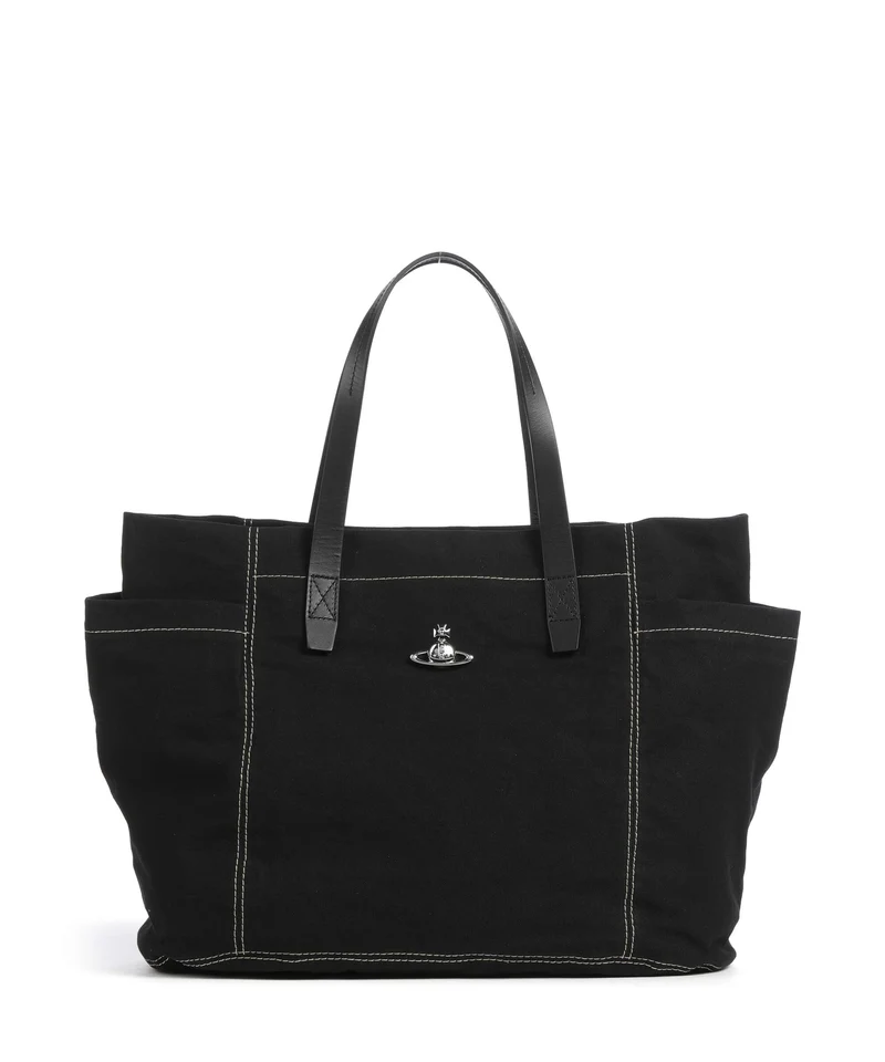 Vivienne Westwood Henry Canvas Medium Cabas black