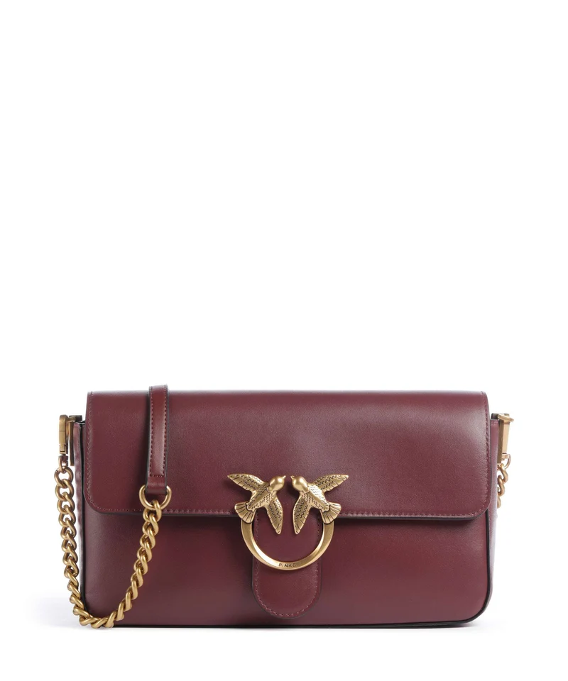 Pinko Love One Classic Slouchy Sac bandoulière ribes intenso/antique gold