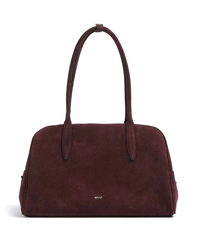 Abro Suede Amara Sac porté épaule burgundy