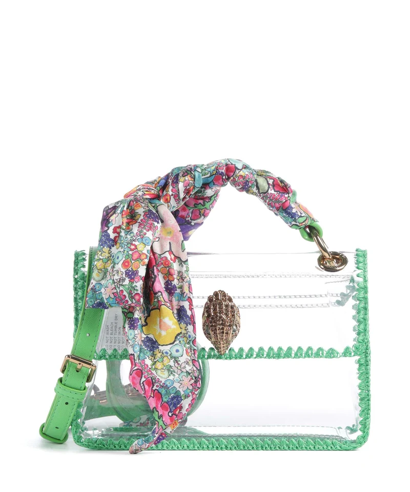 Kurt Geiger Kensington Vinyl Mini Sac bandoulière green combination